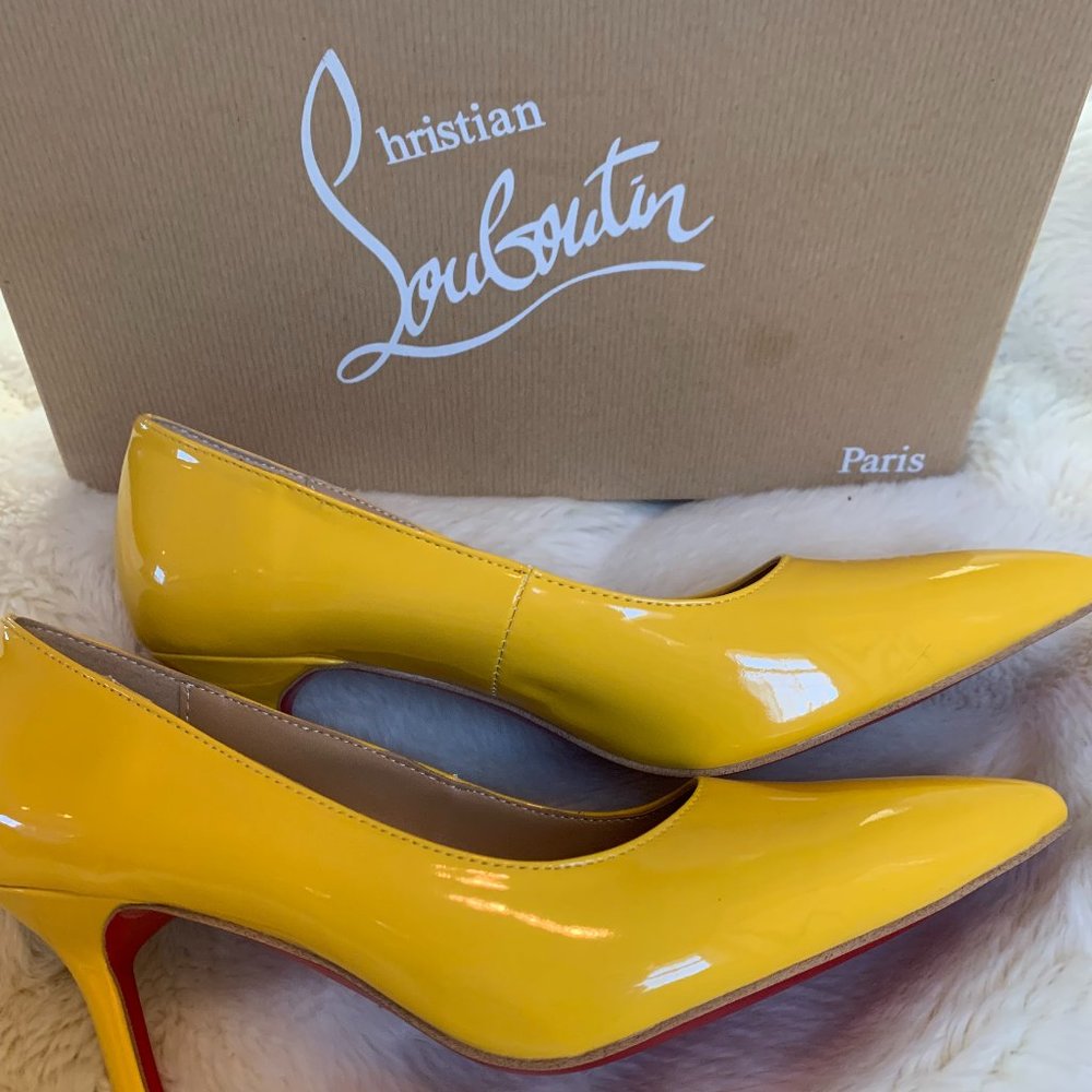 Christian Louboutin Yellow Pumps